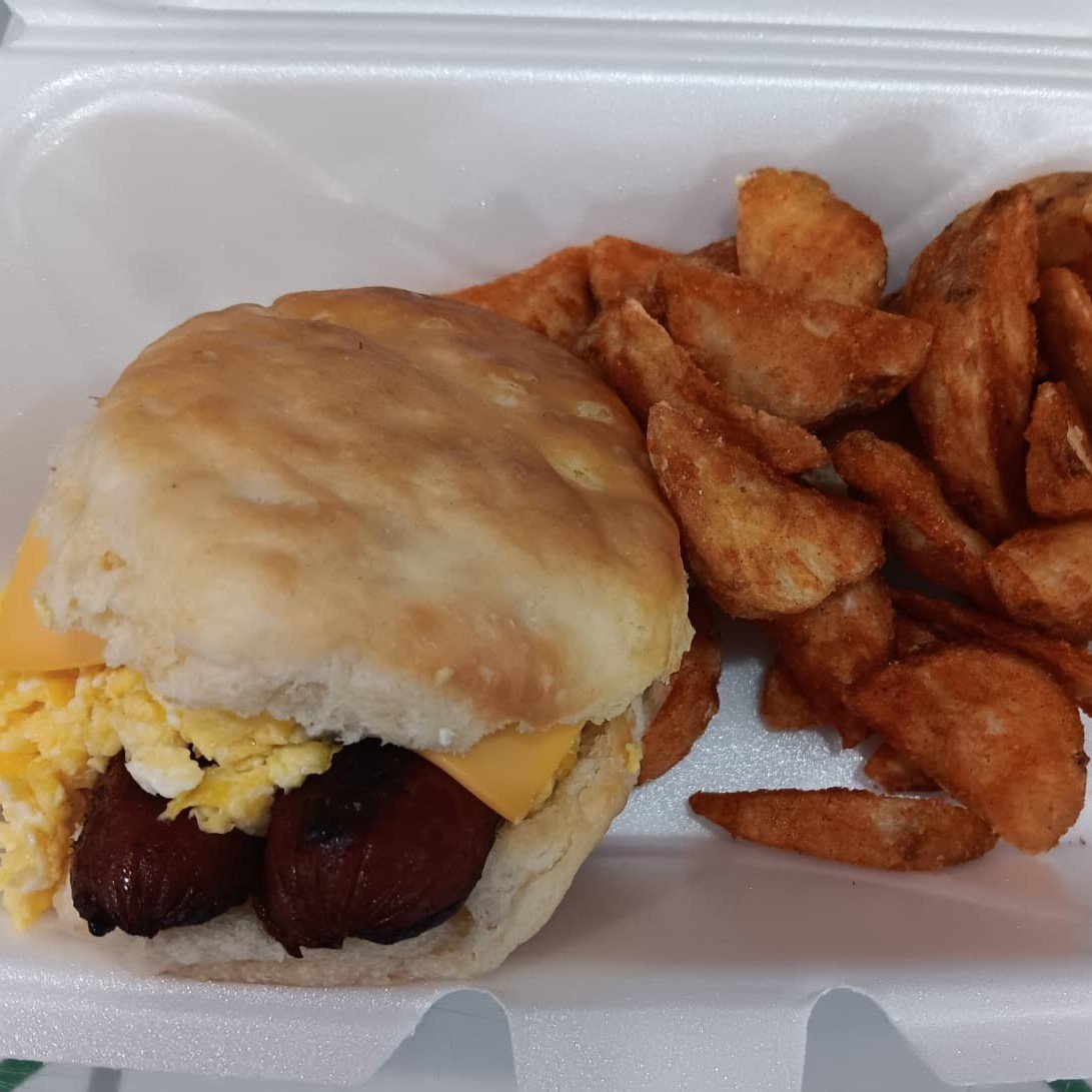 Smoked Sausage Egg Cheese Biscuit Combo